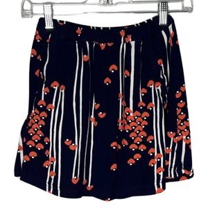 Cooperative Skirt Womens XS Black Pink‎ Floral Flower Mini Skirt Casual Bloom
